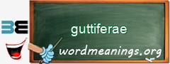 WordMeaning blackboard for guttiferae